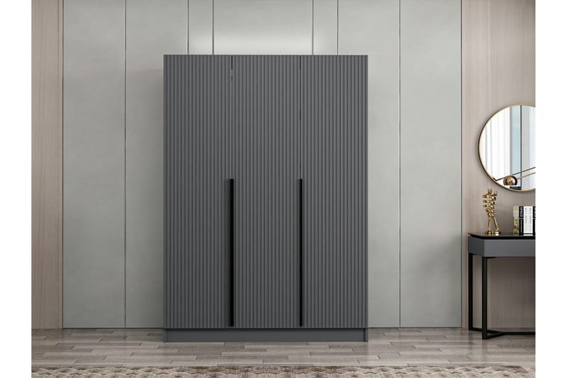 Fruitland Garderob 135 cm - Antracit - Förvaring - Klädförvaring - Garderob & garderobssystem
