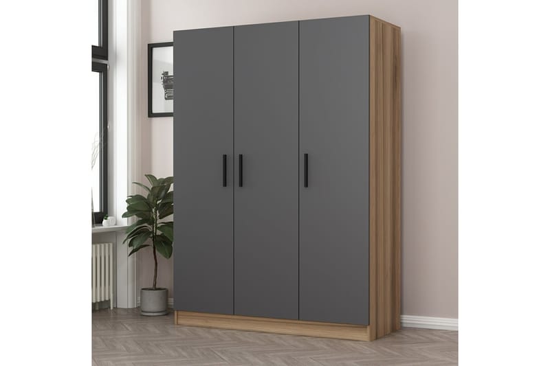 Fruitland Garderob 135 cm - Brun - Förvaring - Klädförvaring - Garderob & garderobssystem