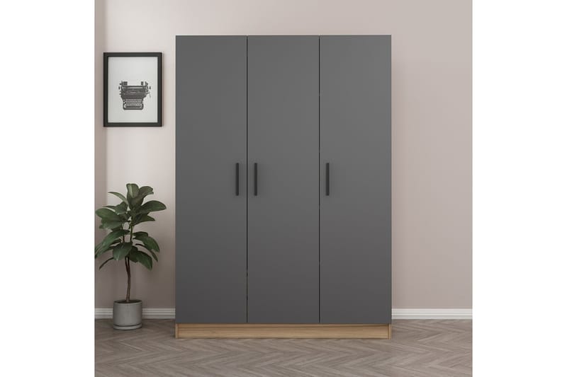 Fruitland Garderob 135 cm - Brun - Förvaring - Klädförvaring - Garderob & garderobssystem