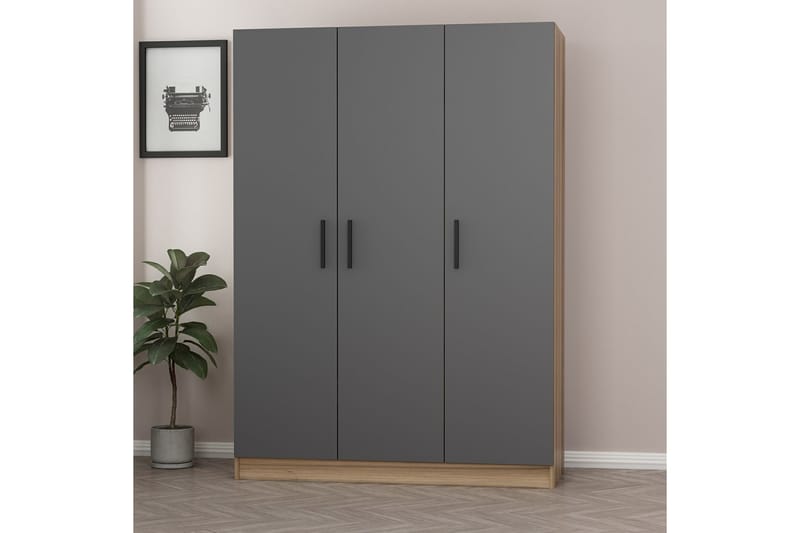 Fruitland Garderob 135 cm - Brun - Förvaring - Klädförvaring - Garderob & garderobssystem