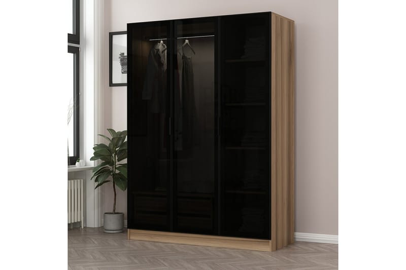 Fruitland Garderob 135 cm - Brun - Förvaring - Klädförvaring - Garderob & garderobssystem