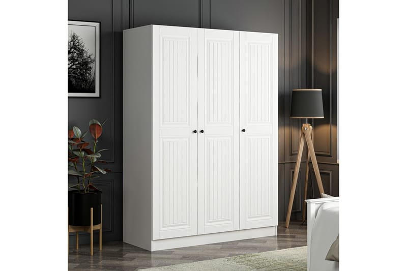 Fruitland Garderob 135 cm - Cream - Förvaring - Klädförvaring - Garderob & garderobssystem