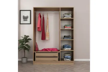 Fruitland Garderob 135 cm - Ek - Förvaring - Klädförvaring - Garderob & garderobssystem