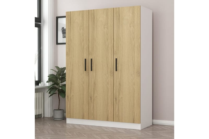 Fruitland Garderob 135 cm - Valnöt - Förvaring - Klädförvaring - Garderob & garderobssystem