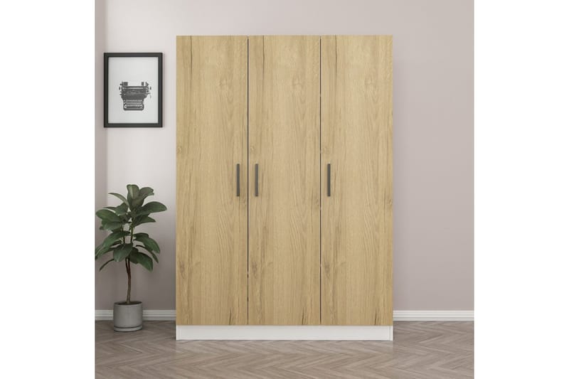 Fruitland Garderob 135 cm - Valnöt - Förvaring - Klädförvaring - Garderob & garderobssystem
