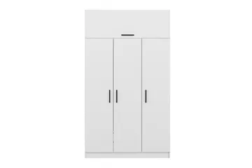 Fruitland Garderob 135 cm - Vit - Förvaring - Klädförvaring - Garderob & garderobssystem