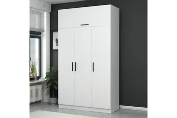 Fruitland Garderob 135 cm - Vit - Förvaring - Klädförvaring - Garderob & garderobssystem