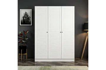 Fruitland Garderob 135 cm - Vit - Förvaring - Klädförvaring - Garderob & garderobssystem