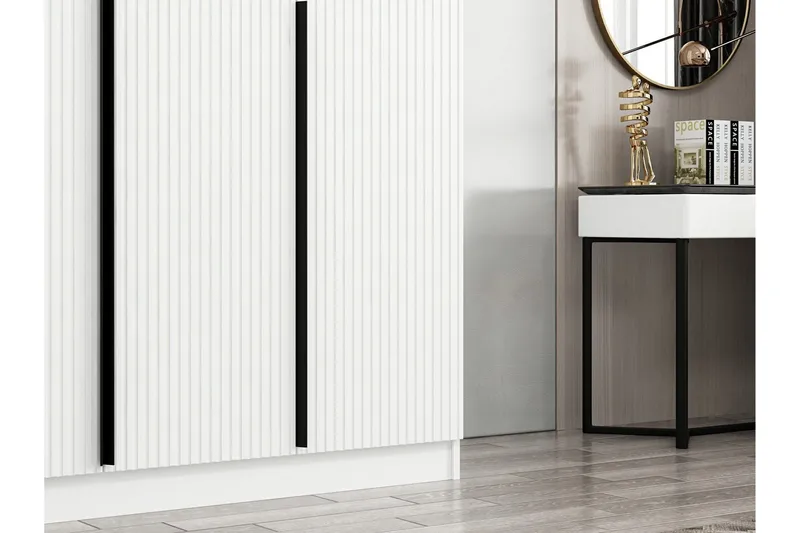 Fruitland Garderob 135 cm - Vit - Förvaring - Klädförvaring - Garderob & garderobssystem