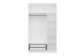 Fruitland Garderob 135 cm - Vit - Förvaring - Klädförvaring - Garderob & garderobssystem