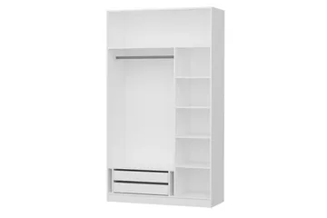 Fruitland Garderob 135 cm - Vit - Förvaring - Klädförvaring - Garderob & garderobssystem