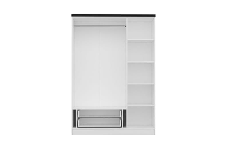 Fruitland Garderob 135 cm - Vit - Förvaring - Klädförvaring - Garderob & garderobssystem
