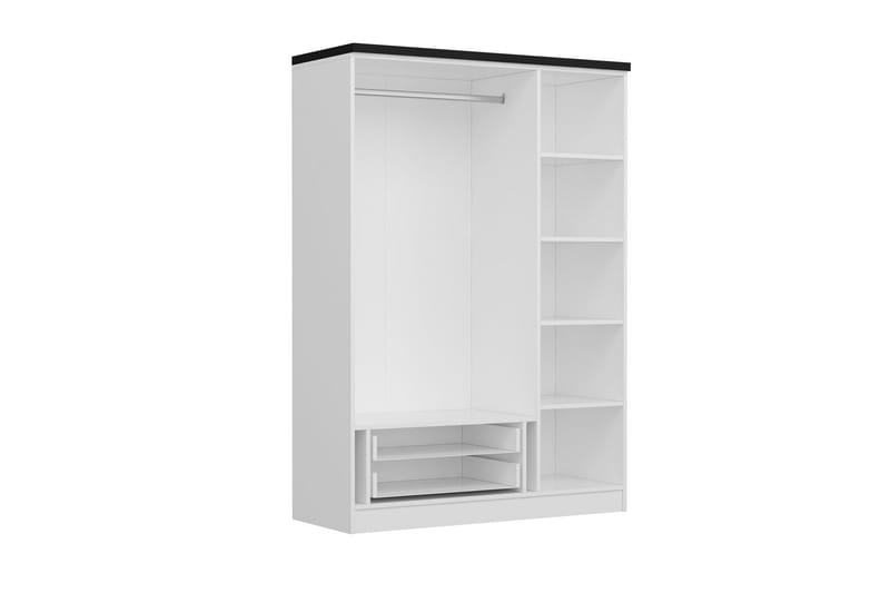 Fruitland Garderob 135 cm - Vit - Förvaring - Klädförvaring - Garderob & garderobssystem
