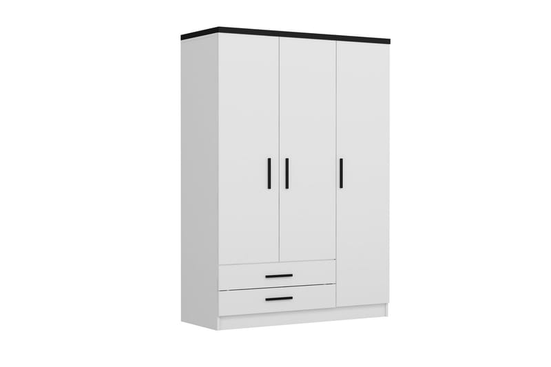 Fruitland Garderob 135 cm - Vit - Förvaring - Klädförvaring - Garderob & garderobssystem