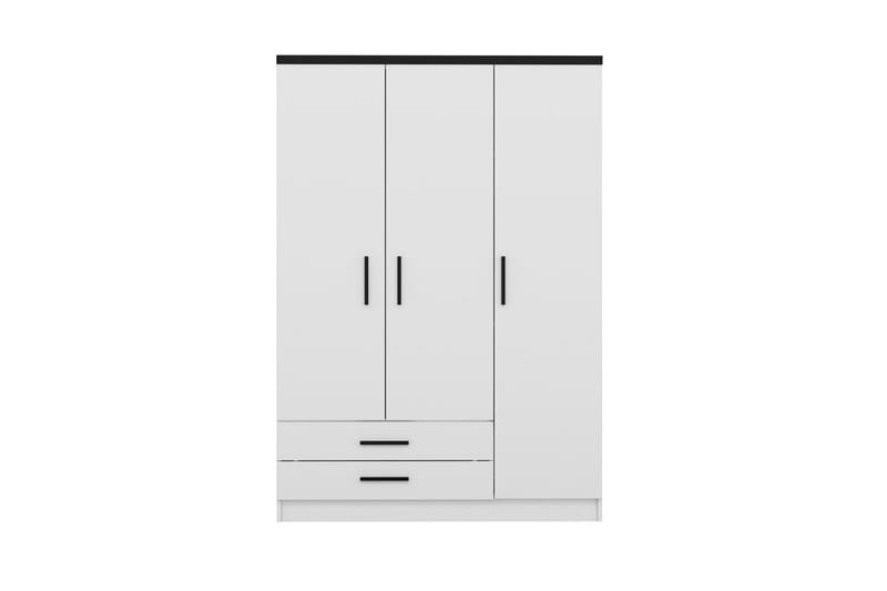 Fruitland Garderob 135 cm - Vit - Förvaring - Klädförvaring - Garderob & garderobssystem