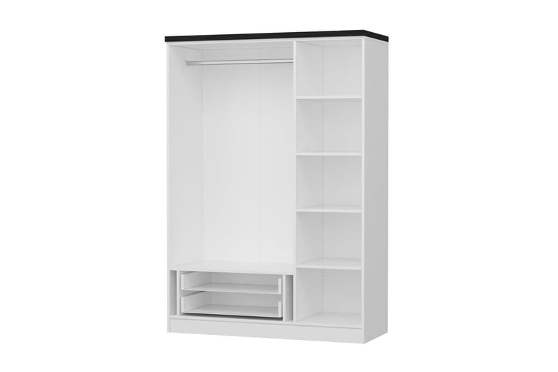 Fruitland Garderob 135 cm - Vit - Förvaring - Klädförvaring - Garderob & garderobssystem