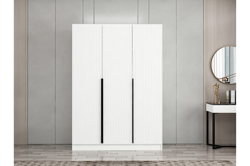 Fruitland Garderob 135 cm - Vit - Förvaring - Klädförvaring - Garderob & garderobssystem