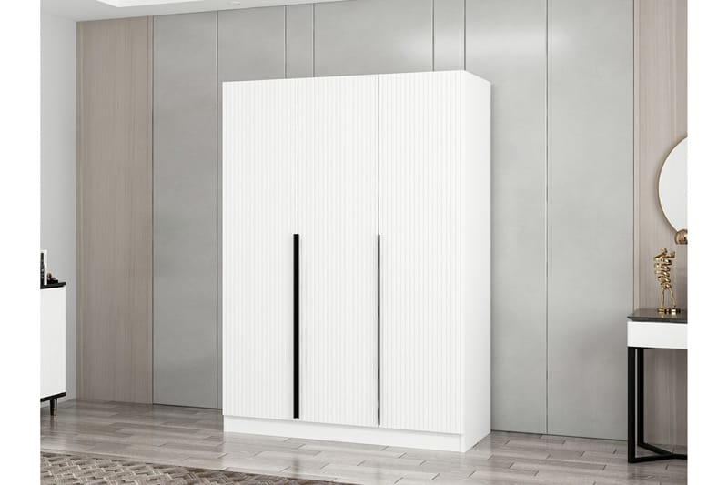 Fruitland Garderob 135 cm - Vit - Förvaring - Klädförvaring - Garderob & garderobssystem