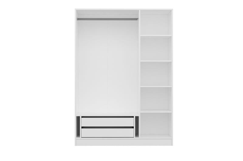 Fruitland Garderob 135 cm - Vit - Förvaring - Klädförvaring - Garderob & garderobssystem
