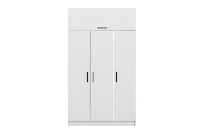 Fruitland Garderob 135 cm - Vit - Förvaring - Klädförvaring - Garderob & garderobssystem