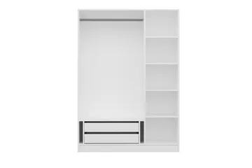 Fruitland Garderob 135 cm - Vit - Förvaring - Klädförvaring - Garderob & garderobssystem