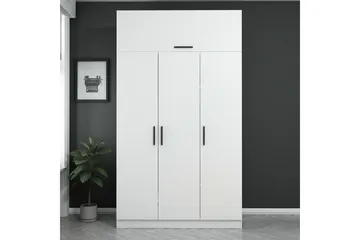 Fruitland Garderob 135 cm - Vit - Förvaring - Klädförvaring - Garderob & garderobssystem