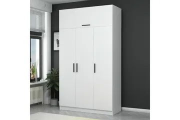 Fruitland Garderob 135 cm - Vit - Förvaring - Klädförvaring - Garderob & garderobssystem
