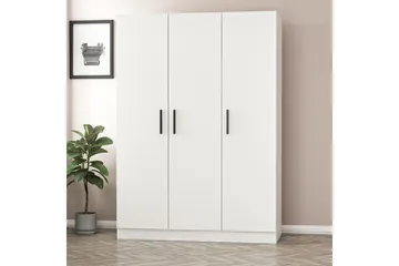 Fruitland Garderob 135 cm - Vit - Förvaring - Klädförvaring - Garderob & garderobssystem