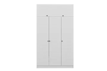 Fruitland Garderob 135x190 cm - Vit - Förvaring - Klädförvaring - Garderob & garderobssystem