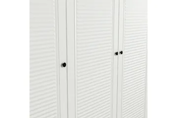 Fruitland Garderob 135x210 cm - Vit - Förvaring - Klädförvaring - Garderob & garderobssystem