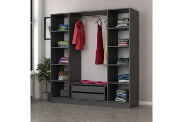 Fruitland Garderob 180 cm - Antracit - Förvaring - Klädförvaring - Garderob & garderobssystem