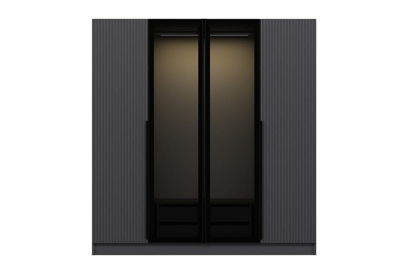 Fruitland Garderob 180 cm - Antracit - Förvaring - Klädförvaring - Garderob & garderobssystem