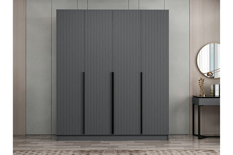 Fruitland Garderob 180 cm - Antracit - Förvaring - Klädförvaring - Garderob & garderobssystem
