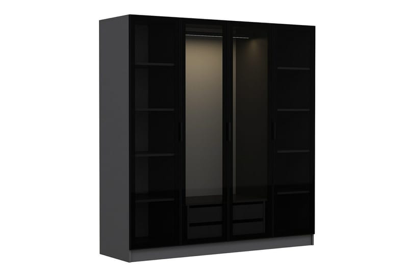 Fruitland Garderob 180 cm - Antracit - Förvaring - Klädförvaring - Garderob & garderobssystem