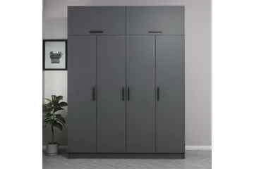 Fruitland Garderob 180 cm - Antracit - Förvaring - Klädförvaring - Garderob & garderobssystem