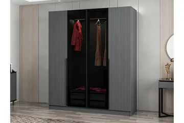 Fruitland Garderob 180 cm - Antracit - Förvaring - Klädförvaring - Garderob & garderobssystem