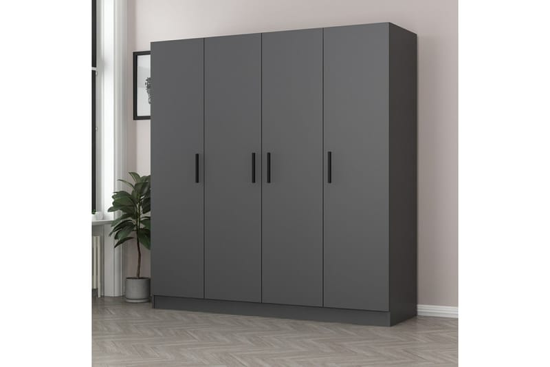 Fruitland Garderob 180 cm - Antracit - Förvaring - Klädförvaring - Garderob & garderobssystem