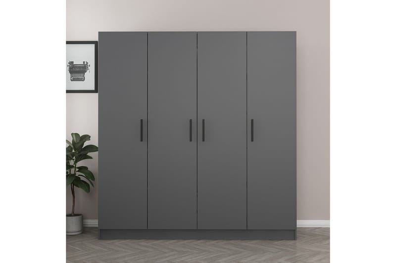 Fruitland Garderob 180 cm - Antracit - Förvaring - Klädförvaring - Garderob & garderobssystem