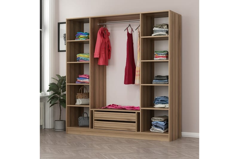 Fruitland Garderob 180 cm - Antracit - Förvaring - Klädförvaring - Garderob & garderobssystem