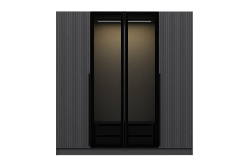 Fruitland Garderob 180 cm - Antracit - Förvaring - Klädförvaring - Garderob & garderobssystem