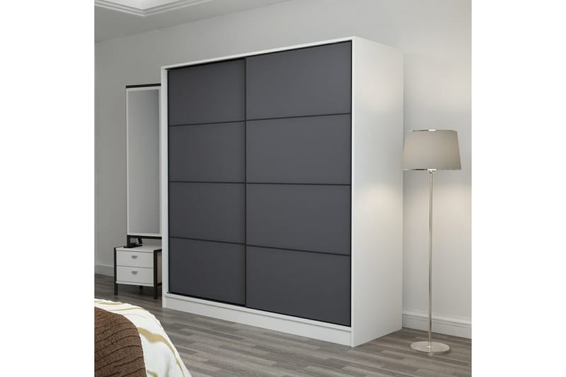 Fruitland Garderob 180 cm - Antracit - Förvaring - Klädförvaring - Garderob & garderobssystem