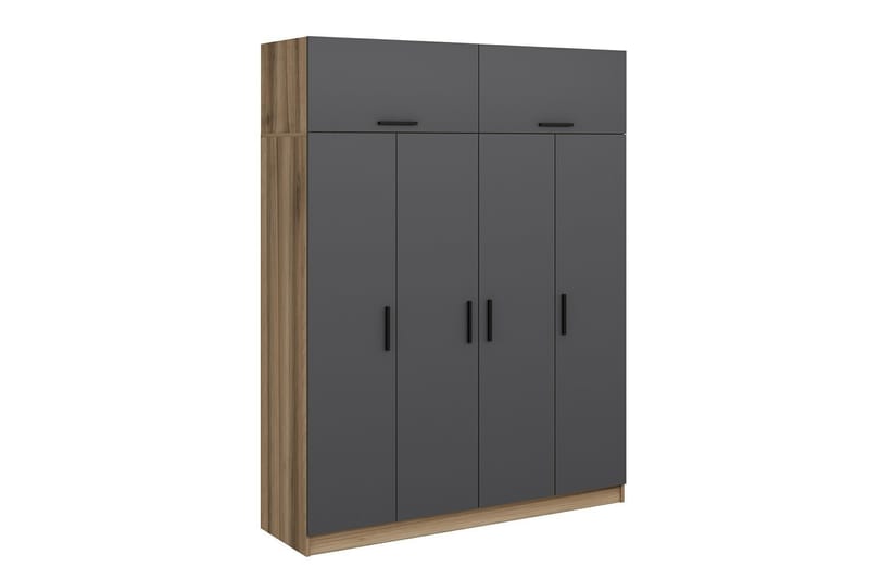 Fruitland Garderob 180 cm - Antracit - Förvaring - Klädförvaring - Garderob & garderobssystem
