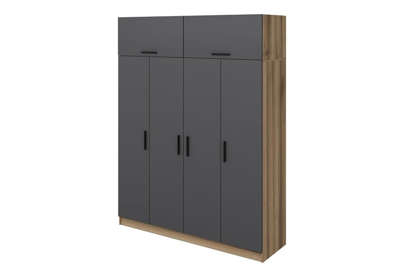 Fruitland Garderob 180 cm - Antracit - Förvaring - Klädförvaring - Garderob & garderobssystem