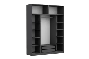 Fruitland Garderob 180 cm - Antracit - Förvaring - Klädförvaring - Garderob & garderobssystem