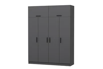 Fruitland Garderob 180 cm - Antracit - Förvaring - Klädförvaring - Garderob & garderobssystem