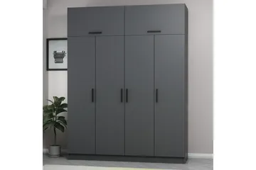 Fruitland Garderob 180 cm - Antracit - Förvaring - Klädförvaring - Garderob & garderobssystem