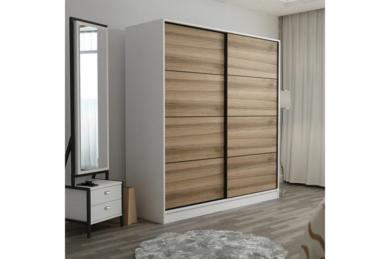 Fruitland Garderob 180 cm - Brun - Förvaring - Klädförvaring - Garderob & garderobssystem