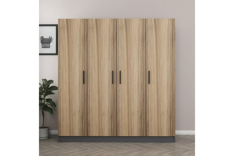 Fruitland Garderob 180 cm - Brun - Förvaring - Klädförvaring - Garderob & garderobssystem