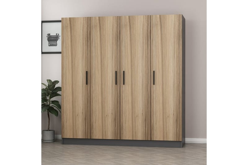 Fruitland Garderob 180 cm - Brun - Förvaring - Klädförvaring - Garderob & garderobssystem