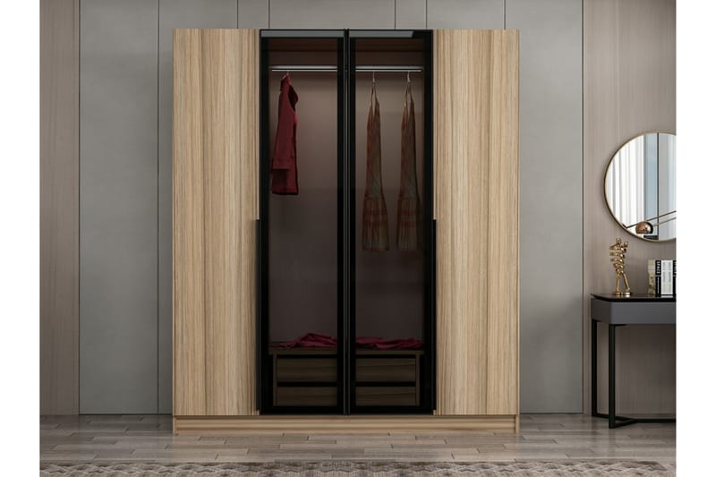 Fruitland Garderob 180 cm - Brun - Förvaring - Klädförvaring - Garderob & garderobssystem